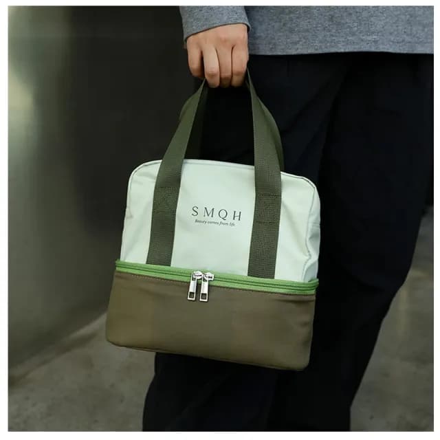 情人節禮物 工業風雙層便當袋