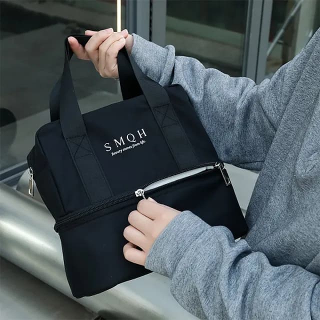 情人節禮物 工業風雙層便當袋