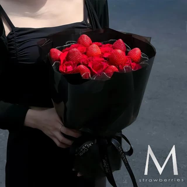 【MyDearStrawberries】Be Mine Be Love草莓花束(水果花束/情人節/告白/生日禮物/超人氣花束/草莓)