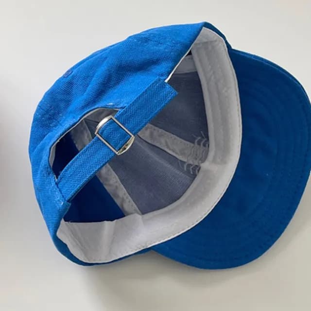 【橘魔法】簡約3線條波浪刺繡鴨舌帽(帽子 遮陽帽 防曬帽 男童 女童 中性款 兒童 童裝)