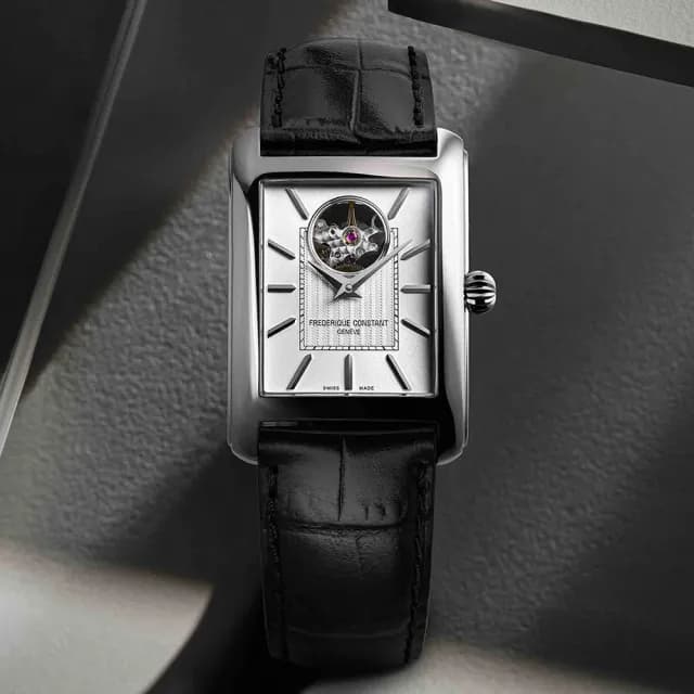 【CONSTANT 康斯登】Classics Carree 方形鏤空機械錶 禮物 送禮 推薦(FC-311S4C6)