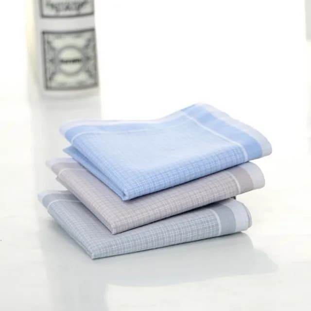 【巴黎精品】現貨秒發 手帕禮盒純棉方巾單入(商務吸汗多彩細膩父親節生日禮物男配件15款p1ae2)