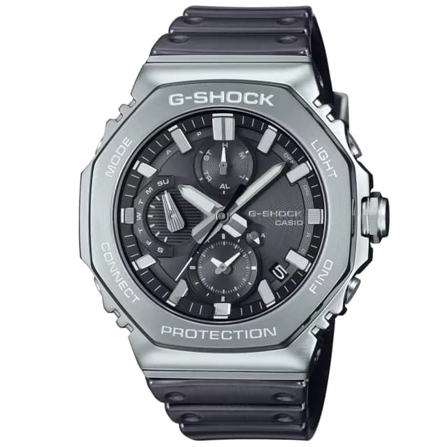 【CASIO 卡西歐】G-SHOCK 全金屬 八角形錶殼 計時腕錶 禮物 送禮 推薦(GMC-B2100Y-1A)