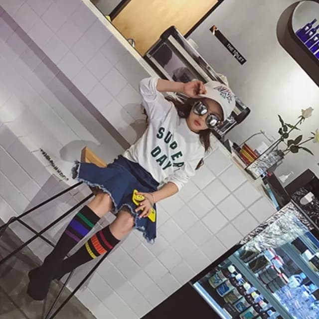 【橘魔法】彩虹中筒襪(白色襪子 學生襪 足球襪 長襪 襪子 兒童 童襪 男童 女童 中性款 童裝)