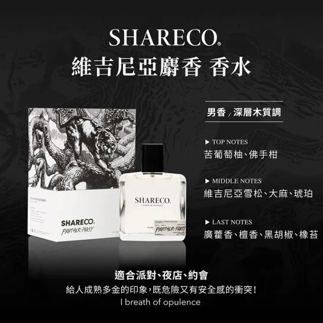 【SHARECO】經典香水100ml+內斂慵懶情慾女性香水100ml(多款任選)