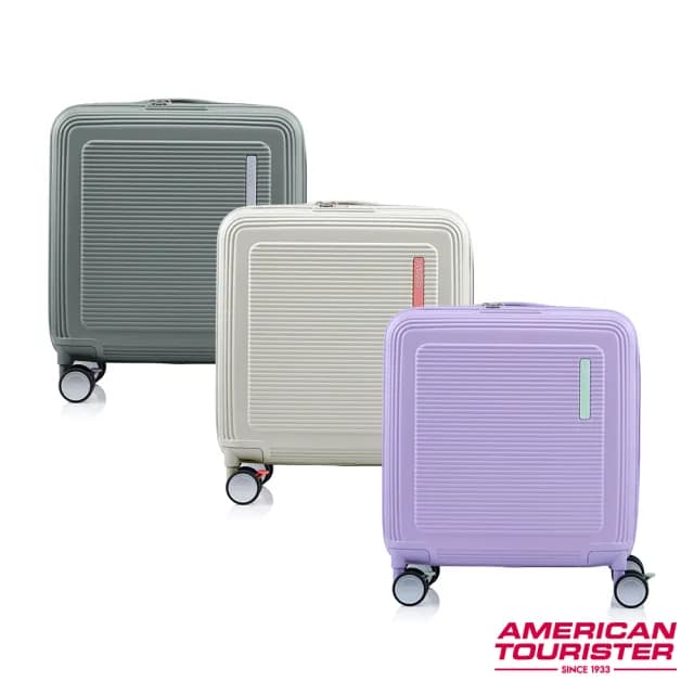【AMERICAN TOURISTER 美國旅行者】17吋 MAXIVO 2:8前開式/上掀式輕量PC+ABS煞車輪行李箱/登機箱(多色可選)