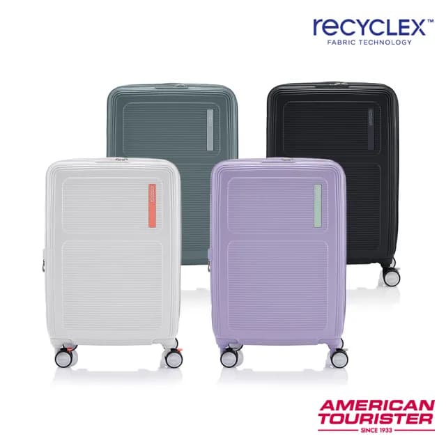 【AMERICAN TOURISTER 美國旅行者】24吋 MAXIVO 2:8前開式/上掀式可擴充大容量PC煞車輪行李箱(多色可選)