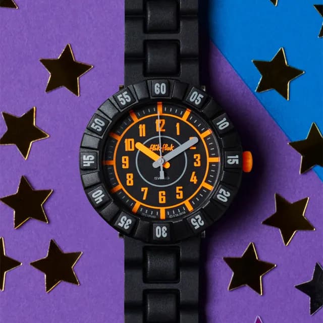 【Flik Flak】兒童手錶 CATCH U /兒童禮物/安全防水/瑞士製造 FCSP093(36.7mm)