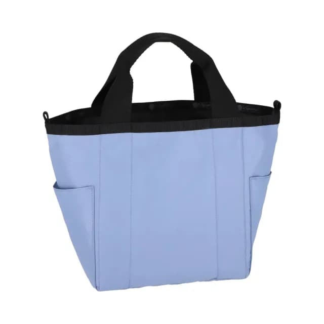 【Lesportsac】小型雙面托特包 手提袋 便當袋 送禮 禮物 女包 男包 情人節禮物(雲霧藍)