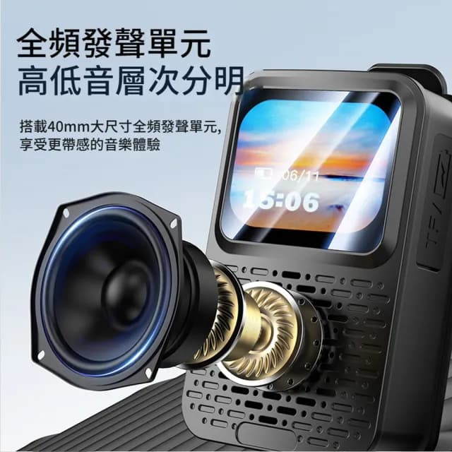 【ANTIAN】可穿戴式智能重低音藍牙喇叭 室外導遊喇叭 便攜揚聲器 無線音響 擴音器