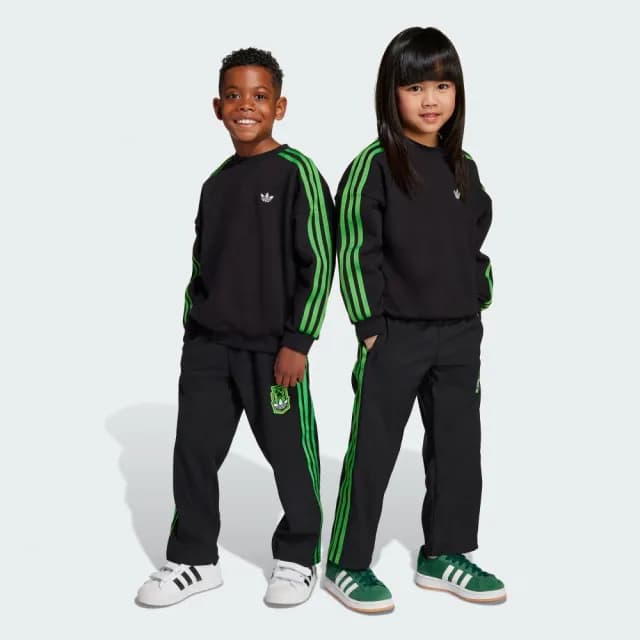【adidas 愛迪達】ADIDAS MINECRAFT 運動套裝 長袖/長褲 童裝 - Originals JW5331