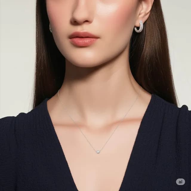 【珀緹雅】轉運珠 925銀項鍊(925純銀 轉運珠 水波鍊 頸鍊 鎖骨鍊)