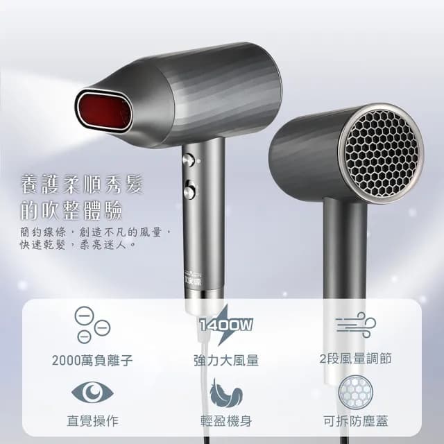 【大家源】負離子大風量吹風機(TCY-160703)