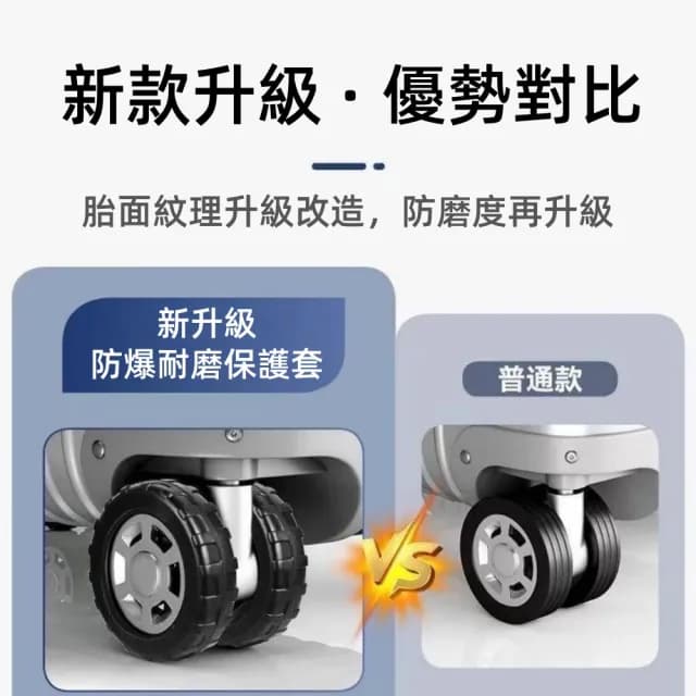 【思の選】新款升級版加厚行李箱輪子保護套輪子修復套(拉桿箱腳輪靜音通用型)