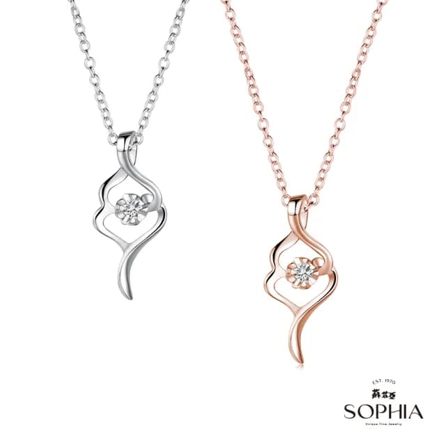 【蘇菲亞珠寶】多款典雅鑽石項墜/耳環 任選