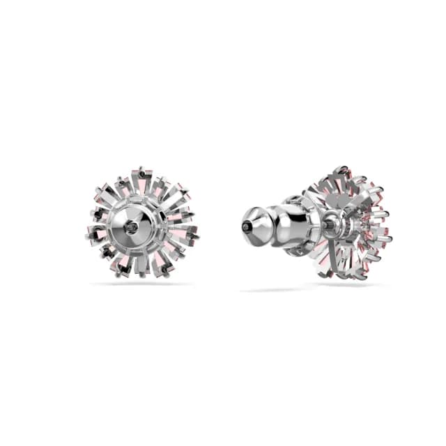【SWAROVSKI 施華洛世奇】Idyllia 耳釘 穿孔耳環 混合式切割 太陽 粉紅色 鍍白金色(線上限定款)
