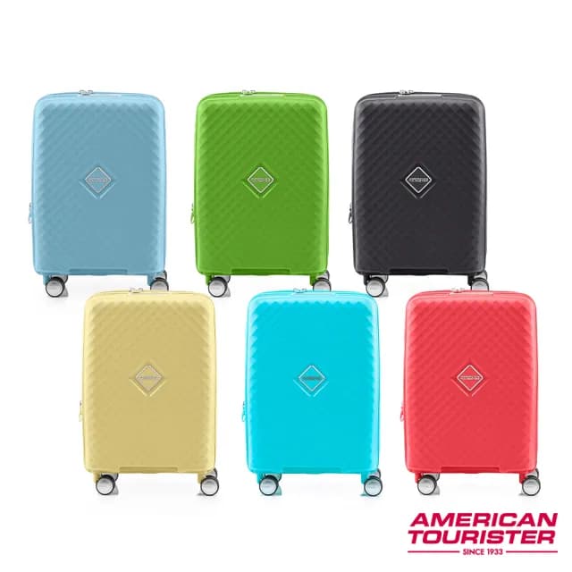 【AMERICAN TOURISTER 美國旅行者】20吋 SQUASEM 可擴充大容量防盜拉鍊PP避震輪行李箱/登機箱(多色可選)