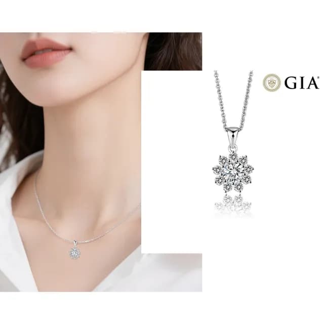 【CTJ】歡慶雙11!GIA 30分 D/VVS2 天然鑽石 白K金 18K金 鑽石項鍊(鑽石閃耀時刻 只為摯愛的妳)