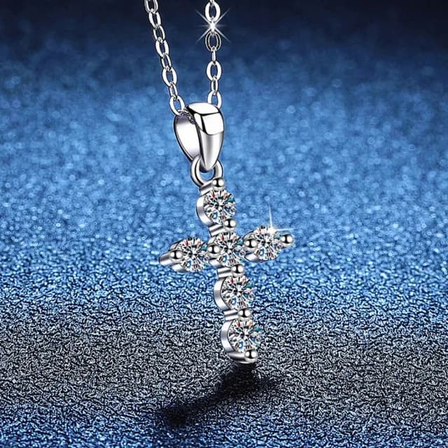 【巴黎精品】現貨+預購 頂級莫桑鑽石項鍊925純銀女項鍊項鏈鎖骨鏈情人節禮物(60分輕奢高級女飾品a1kv17)