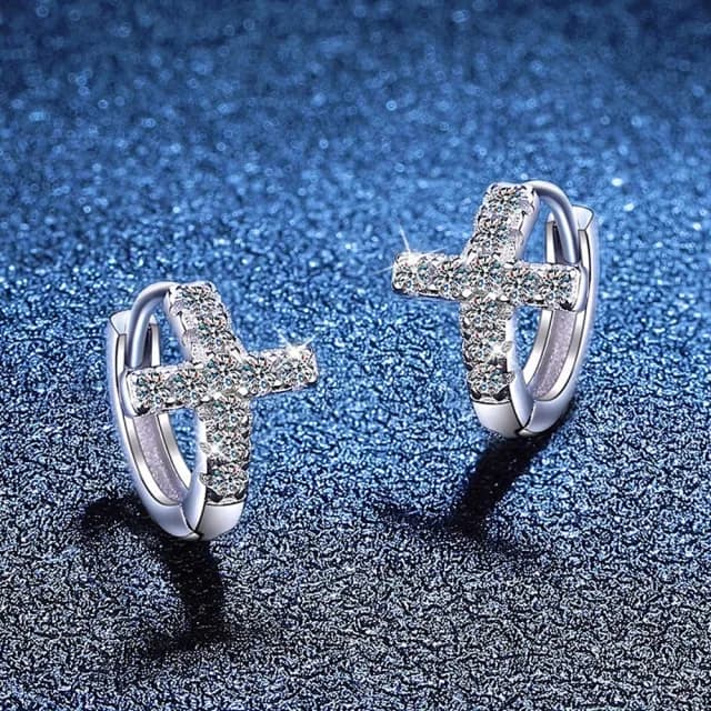 【巴黎精品】現貨+預購 頂級莫桑鑽石耳環925純銀耳環女耳針銀飾情人節禮物(30分輕奢韓版百搭女飾品a1kv19)