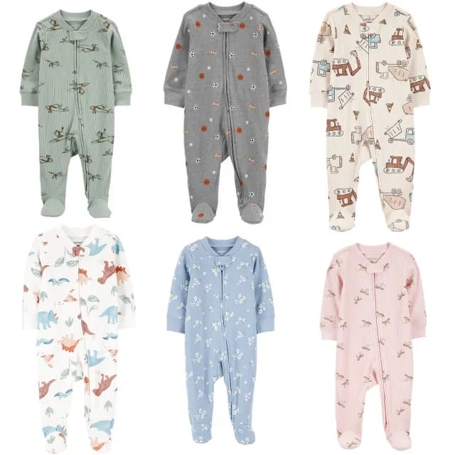 【美國童裝卡特Carter’s】F2.包腳連身衣(新生兒嬰幼兒兒童-美國原廠公司貨-多款可選)