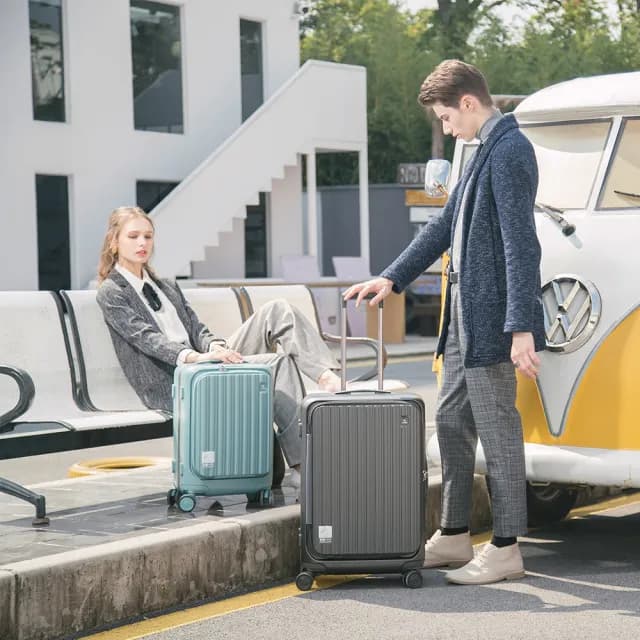 【CROWN 皇冠】Boxy 26吋 前開式框架拉桿箱 防盜雙齒拉鍊箱(行李箱/旅行箱/密碼鎖)