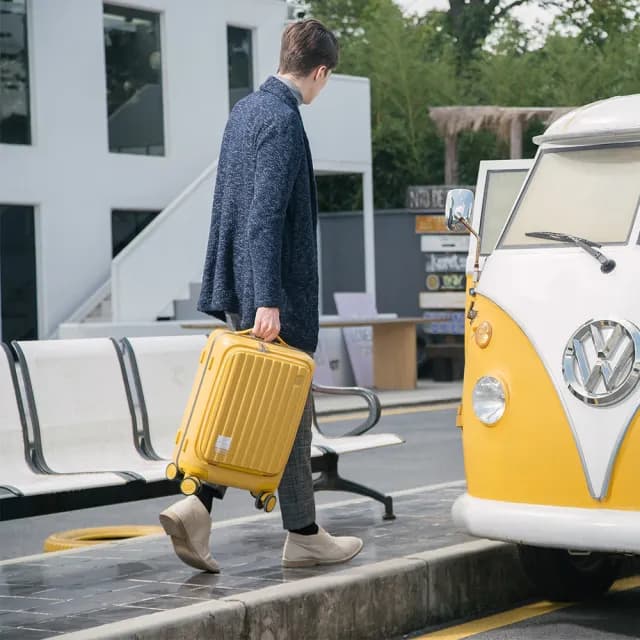 【CROWN 皇冠】Boxy 21吋 前開式框架拉鍊登機箱 防盜雙齒拉鍊箱(行李箱/旅行箱/密碼鎖)