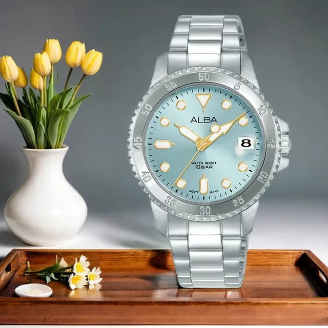 【ALBA】Active 運動風潮流女錶-34mm 禮物 送禮 推薦(AG8Q41X1/VJ32-X354G)