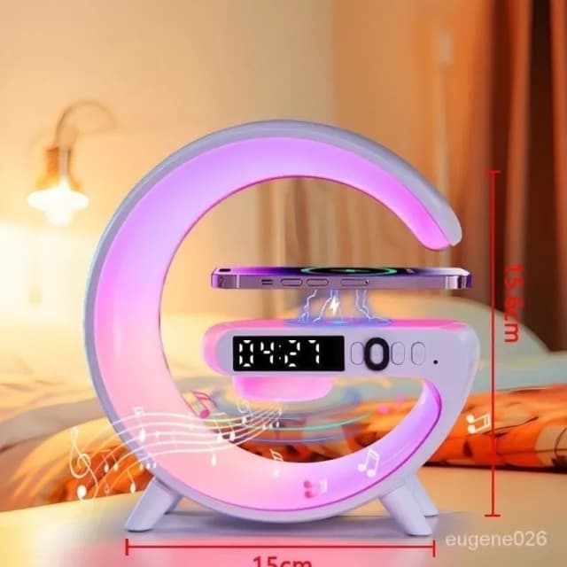 【極光攬月】幻彩藍芽無線音箱燈(大G 多功能月光氛圍燈)