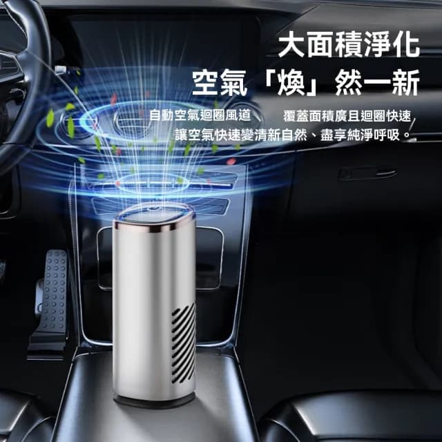 【奢逸居】車用空氣淨化器 消毒淨化機 空氣清新機 汽車空氣清淨機(車載淨化 負離子 便攜式 小型 USB供電)