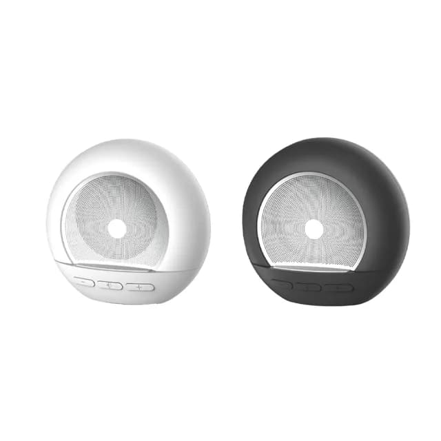 【MCK】M01 無線藍牙圓形雙喇叭音響(小夜燈  TWS串連 USB充電 藍芽音響 桌上型小音響 可免持通話)