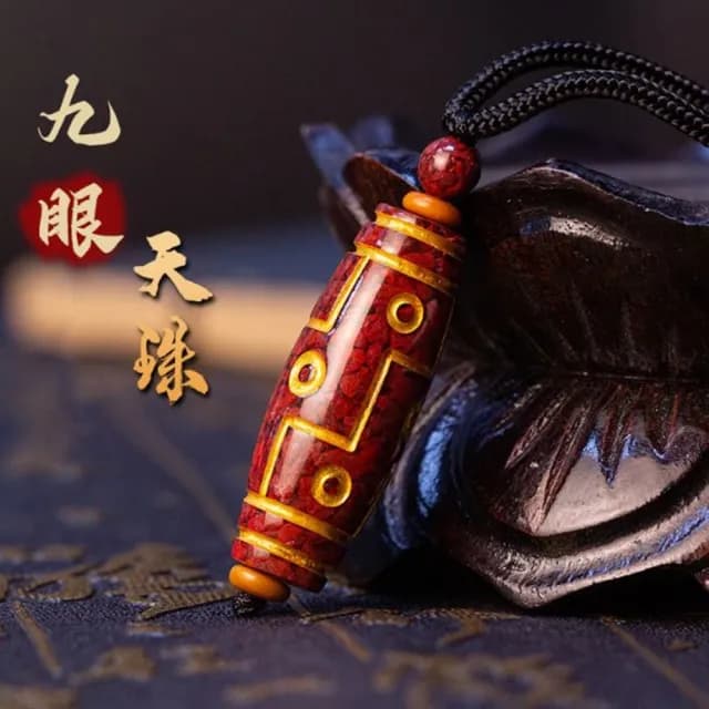 【Penny珮妮】原礦晶體硃砂天珠 吊墜項鍊2色可選(母親節 父親節 生日禮物 情人節 交換禮物 新婚 新年 尾牙)