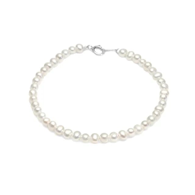 【大東山珠寶】輕時尚淡水珍珠手鍊 3.5-4mm 輕時尚氣質 多重佩戴 小珍珠手鍊925銀(氣質珍珠)