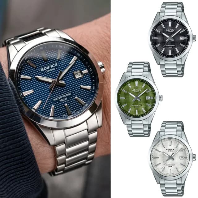 【CASIO 卡西歐】巴黎釘紋賽車運動時尚手錶-4款可選(EFV-160D-1A/2A/3A/7A)