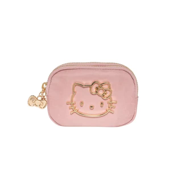 【HELLO KITTY】金緻凱蒂-雙層零錢包-粉 KT03M10PK