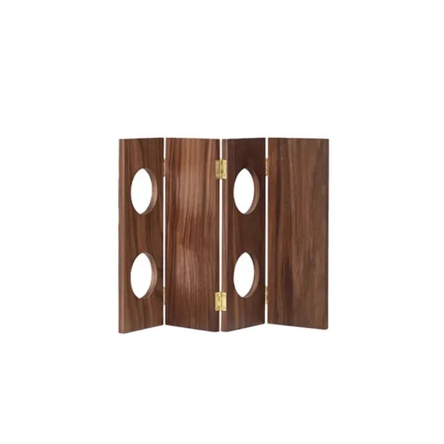 【匠俱】北美黑胡桃木桌面屏風創意中式家居擺件辦公室玄關裝飾品(高檔 喬遷 禮物 東方美學 輕奢)