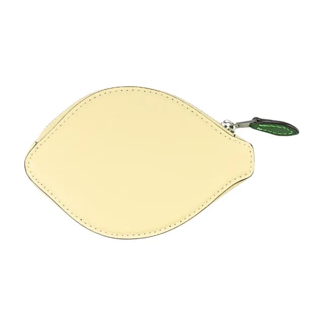 【COACH】童趣防刮皮零錢包(檸檬造型/月光黃)