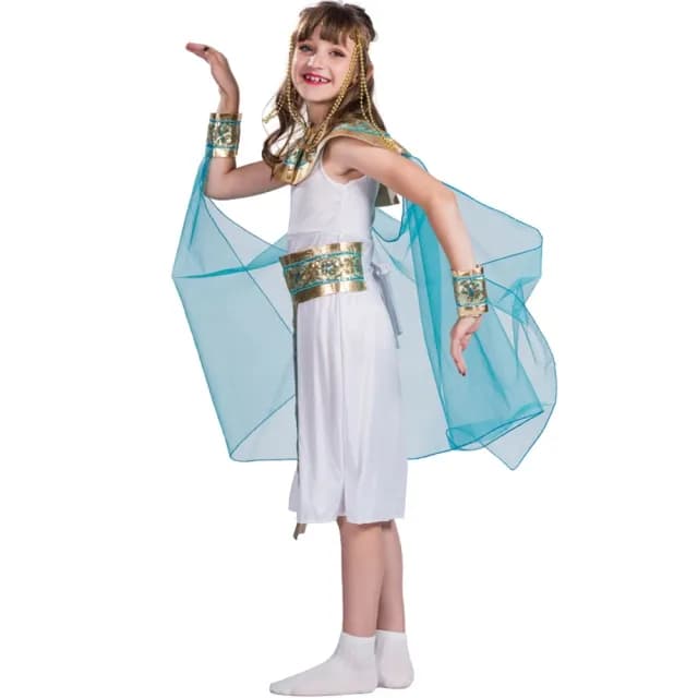 【橘魔法】華麗神秘埃及女王公主洋裝(萬聖節服裝 裝扮 角色扮演 公主 女童 童裝 兒童)