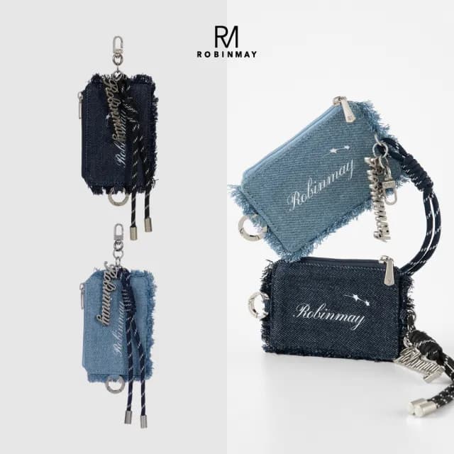 【ROBINMAY】Yoku牛仔零錢包(雙11/拉鍊封口/多色任選)