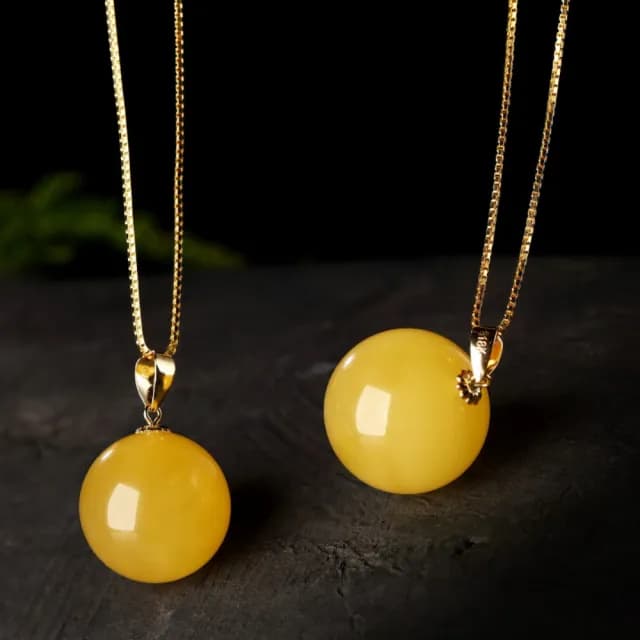 【紐約精品】現貨+預購 天然蜜蠟項鍊女項鍊項鏈鎖骨鏈轉運招財淨化開運情人節禮物配件(琥珀飾品a1lh21)