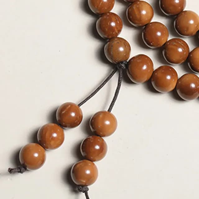 【LEEHER】雙11 天然庫克菩提/108顆佛珠手串/多圈手鍊/念珠飾品/圓珠項鍊