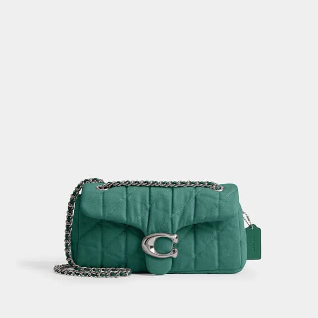 【COACH】蔻馳官方直營 TABBY 26 絎縫單肩手袋 單肩包 肩背包-多色任選(CBG31)