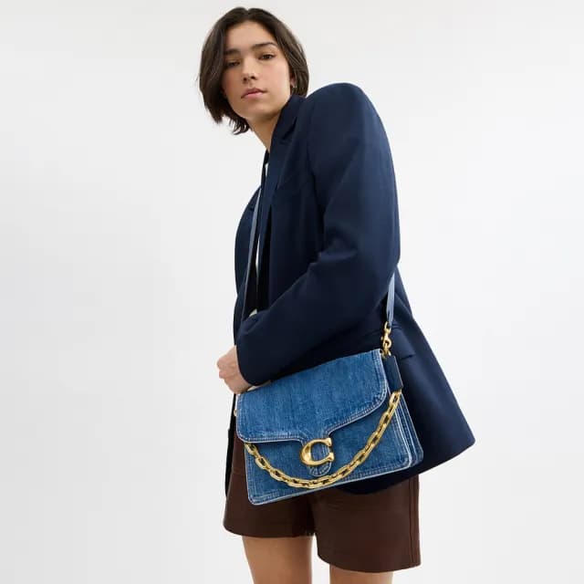 【COACH】蔻馳官方直營 CHAIN TABBY 30 鏈條單肩手袋 單肩包 肩背包-多色任選(CAN17/CAN18)