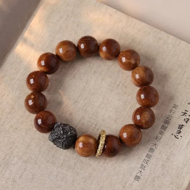 【KT DADA】雙11 黑檀背雲珠手飾 文玩 根付鹿角飾品 配飾 庫克菩提手串 圓珠串珠手鍊