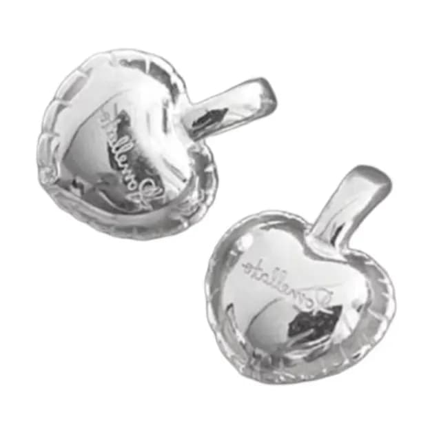 【胖嘟嘟】立體愛心耳環1對(字母 垂墜 綴飾 飾品 耳飾 耳釘 耳針 耳扣 首飾)