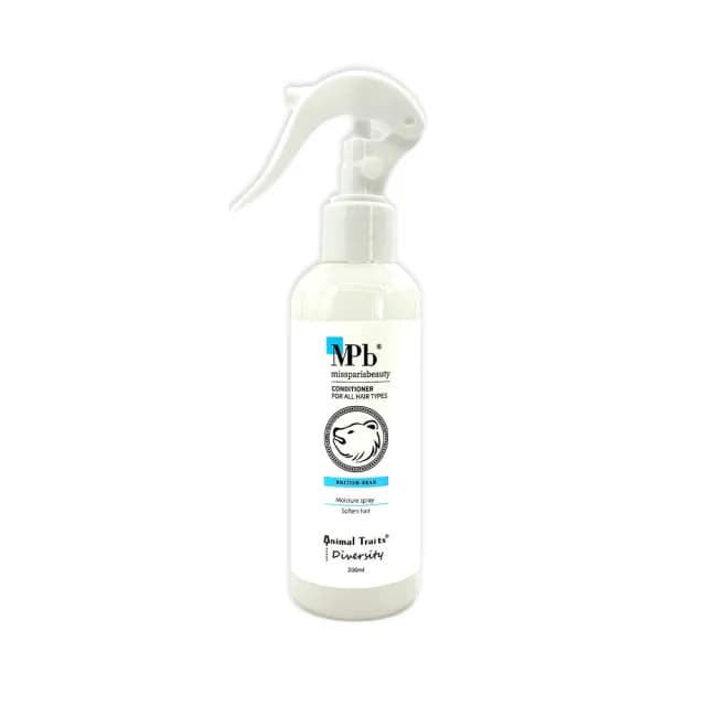 【MPB 巴黎小姐】獸首英國熊水感保濕順髮露200mlx1入(免沖洗香水護髮膜 柔順髮絲液 髮妝水 母親節禮物)