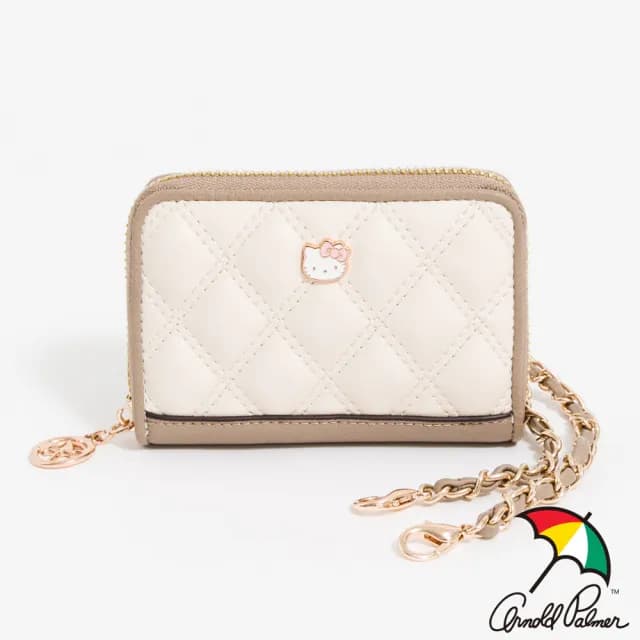 【Arnold Palmer 雨傘】零錢包  Urban Chic系列(杏色)