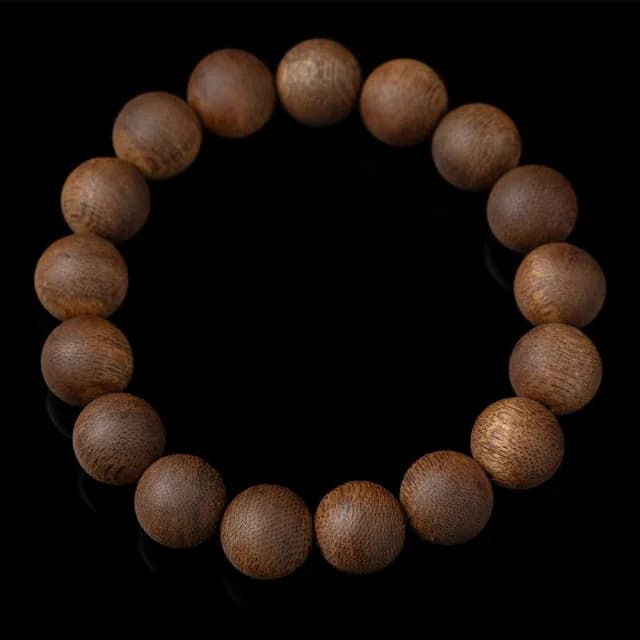 【KT DADA】雙11 新中式手飾 圓珠單圈手串 佛珠飾品 綠奇楠沉香手鍊