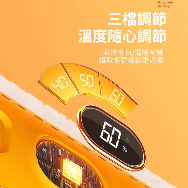 【暖研所】三檔恆溫毛絨保暖暖手袋 石墨烯雙面發熱電暖袋 暖手寶/暖暖寶/暖宮寶/熱敷袋/發熱毯 交換禮物