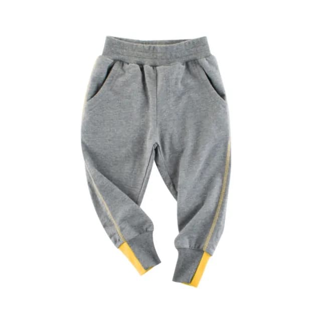 【橘魔法】男童褲腳設計拚色運動褲(長褲 縮口褲 運動褲 棉褲 童裝)